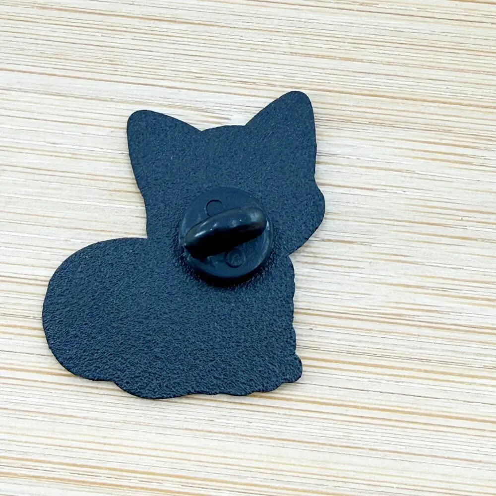 Blue & Green Kawaii Rainbow Galaxy Cat Enamel Pin